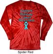 Support Prostate Cancer Long Sleeve Tie Dye Shirt
