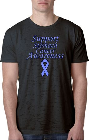 Support Stomach Cancer Awareness Burnout Shirt
