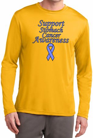 Support Stomach Cancer Awareness Dry Wicking Long Sleeve
