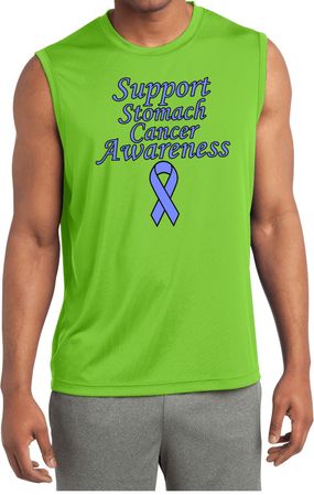 Support Stomach Cancer Awareness Dry Wicking Sleeveless Shirt