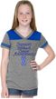 Support Stomach Cancer Awareness Girls Football Tee