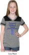 Support Stomach Cancer Awareness Girls Football Tee