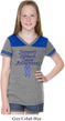 Support Stomach Cancer Awareness Girls Football Tee