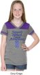 Support Stomach Cancer Awareness Girls Football Tee