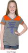 Support Stomach Cancer Awareness Girls Football Tee