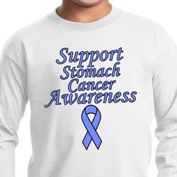 Support Stomach Cancer Awareness Kids Long Sleeve