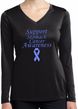 Support Stomach Cancer Awareness Ladies Dry Wicking Long Sleeve