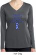 Support Stomach Cancer Awareness Ladies Dry Wicking Long Sleeve