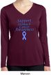 Support Stomach Cancer Awareness Ladies Dry Wicking Long Sleeve
