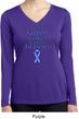 Support Stomach Cancer Awareness Ladies Dry Wicking Long Sleeve