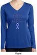 Support Stomach Cancer Awareness Ladies Dry Wicking Long Sleeve