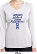 Support Stomach Cancer Awareness Ladies Dry Wicking Long Sleeve