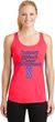 Support Stomach Cancer Awareness Ladies Dry Wicking Racerback