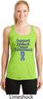 Support Stomach Cancer Awareness Ladies Dry Wicking Racerback
