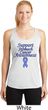 Support Stomach Cancer Awareness Ladies Dry Wicking Racerback
