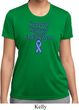 Support Stomach Cancer Awareness Ladies Dry Wicking T-shirt