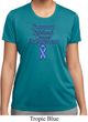 Support Stomach Cancer Awareness Ladies Dry Wicking T-shirt