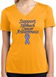 Support Stomach Cancer Awareness Ladies Dry Wicking V-neck