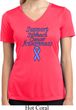 Support Stomach Cancer Awareness Ladies Dry Wicking V-neck