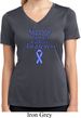 Support Stomach Cancer Awareness Ladies Dry Wicking V-neck