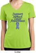 Support Stomach Cancer Awareness Ladies Dry Wicking V-neck