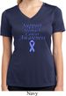 Support Stomach Cancer Awareness Ladies Dry Wicking V-neck