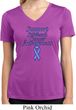 Support Stomach Cancer Awareness Ladies Dry Wicking V-neck