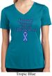 Support Stomach Cancer Awareness Ladies Dry Wicking V-neck