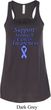 Support Stomach Cancer Awareness Ladies Flowy Racerback