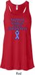Support Stomach Cancer Awareness Ladies Flowy Racerback