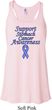 Support Stomach Cancer Awareness Ladies Flowy Racerback