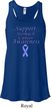 Support Stomach Cancer Awareness Ladies Flowy Racerback