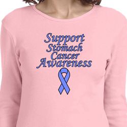 Support Stomach Cancer Awareness Ladies Long Sleeve