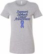 Support Stomach Cancer Awareness Ladies Longer Length Shirt