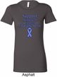 Support Stomach Cancer Awareness Ladies Longer Length Shirt