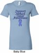 Support Stomach Cancer Awareness Ladies Longer Length Shirt