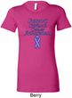 Support Stomach Cancer Awareness Ladies Longer Length Shirt