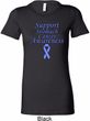 Support Stomach Cancer Awareness Ladies Longer Length Shirt