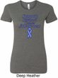 Support Stomach Cancer Awareness Ladies Longer Length Shirt