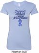 Support Stomach Cancer Awareness Ladies Longer Length Shirt