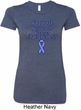 Support Stomach Cancer Awareness Ladies Longer Length Shirt