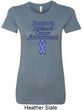 Support Stomach Cancer Awareness Ladies Longer Length Shirt