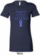 Support Stomach Cancer Awareness Ladies Longer Length Shirt