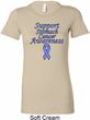 Support Stomach Cancer Awareness Ladies Longer Length Shirt