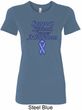 Support Stomach Cancer Awareness Ladies Longer Length Shirt