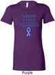 Support Stomach Cancer Awareness Ladies Longer Length Shirt