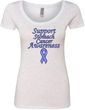 Support Stomach Cancer Awareness Ladies Scoop Neck