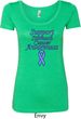 Support Stomach Cancer Awareness Ladies Scoop Neck