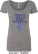 Support Stomach Cancer Awareness Ladies Scoop Neck