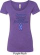 Support Stomach Cancer Awareness Ladies Scoop Neck